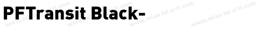 PFTransit Black字体转换